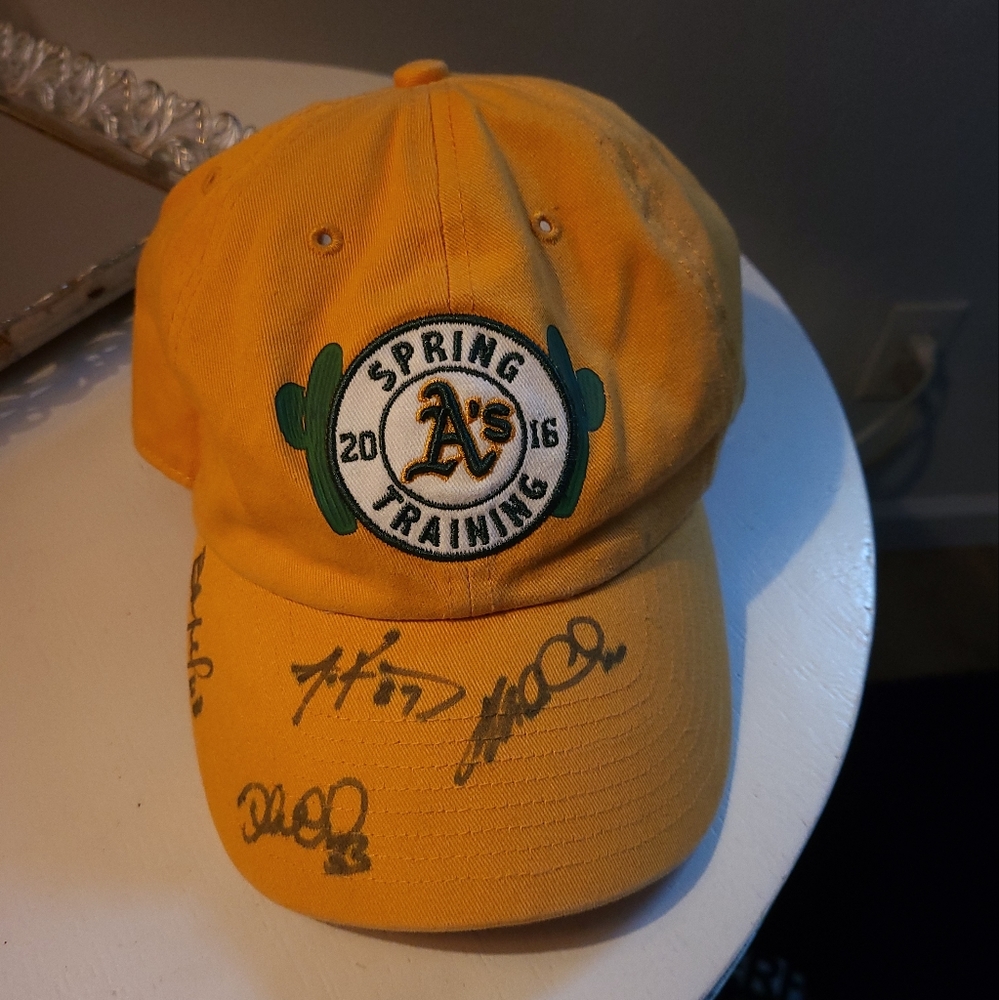 2016 Oakland A's Spring Training Hat *Autographed